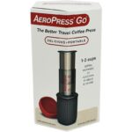 Aeropress Go in carton packaging.