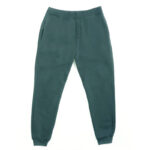 Green cotton joggers made in the USA