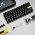 Ducky keyboard with cable and other accessories