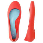 Red ballet flats made in the USA