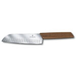 Chefs' knife with wooden handle