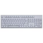 White keyboard with white backlit keys