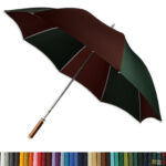 Gold parasol with various available canvas colors