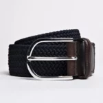 Dark navy woven belt.