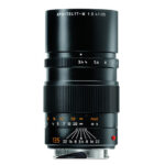 Large black Leica photographic lens.