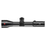 Sideview of black rifle scope.