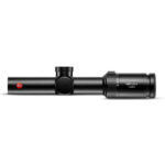 Sideview of short black rifle scope.