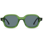 Bottle green bio-acetate Chiltern sunglasses.