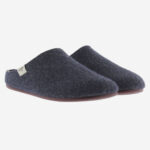 Blue men's slipon slippers.