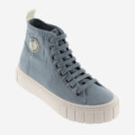 Light blue women's sneaker-like ankle boot.