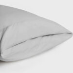 Grey pillow cover.