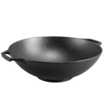 Cast iron wok.